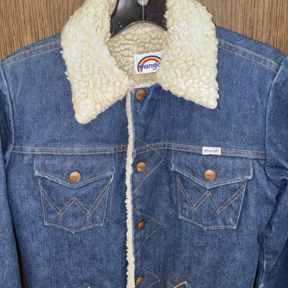 Men's Vintage Wrangler 70’s Wrangle Wrange Coat Size Small - Picture 2 of 5